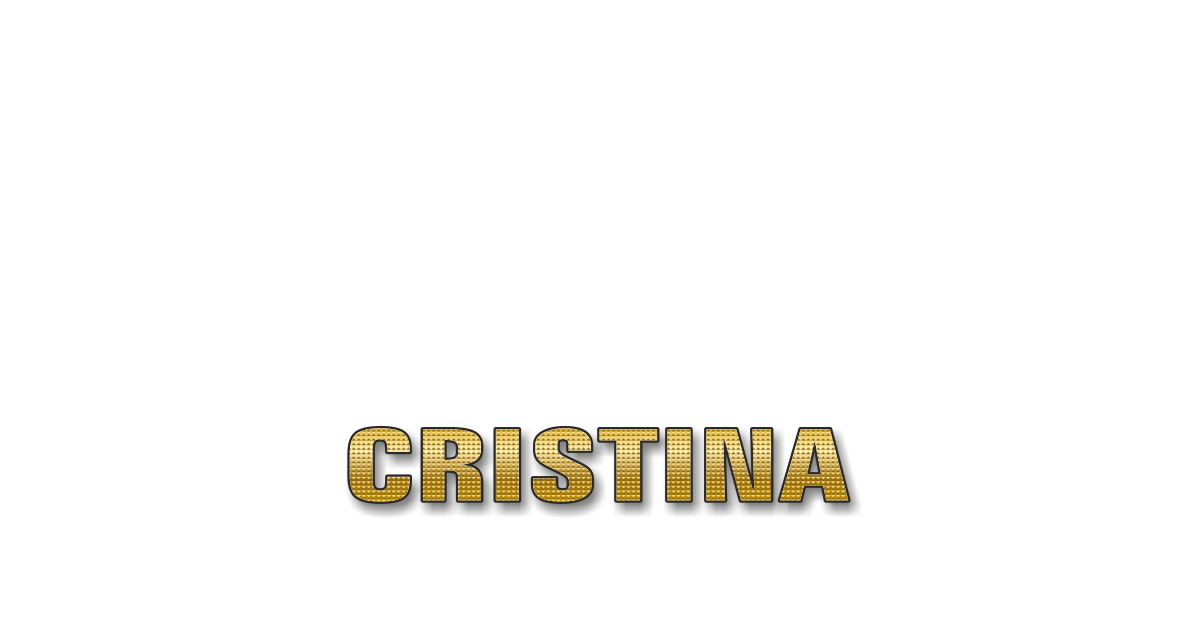 Happy Birthday Cristina Personalized Card for celebrating