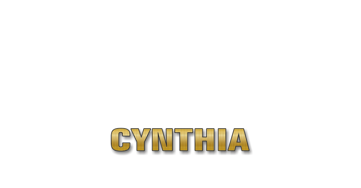 Happy Birthday Cynthia Personalized Card for celebrating
