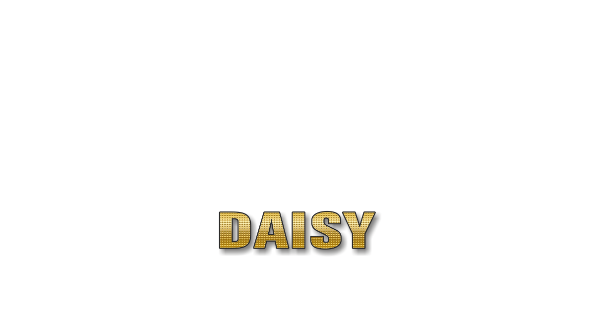 Happy Birthday Daisy Personalized Card for celebrating