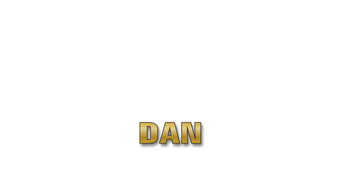 Happy Birthday Dan Personalized Card for celebrating