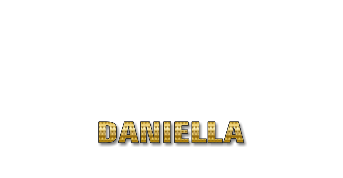 Happy Birthday Daniella Personalized Card for celebrating
