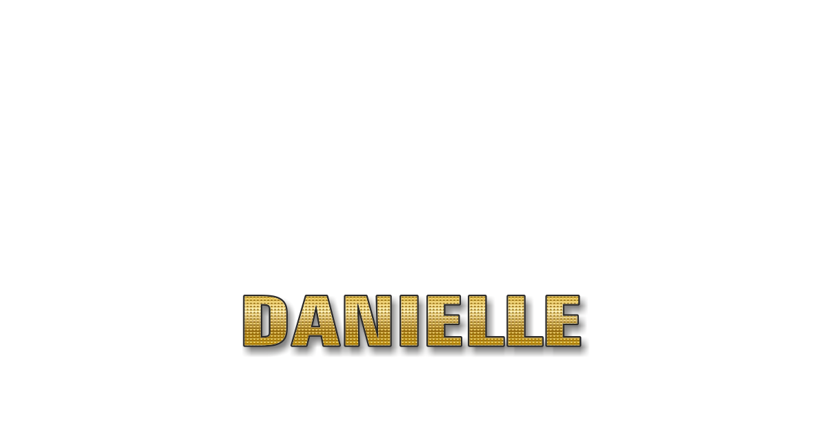 Happy Birthday Danielle Personalized Card for celebrating