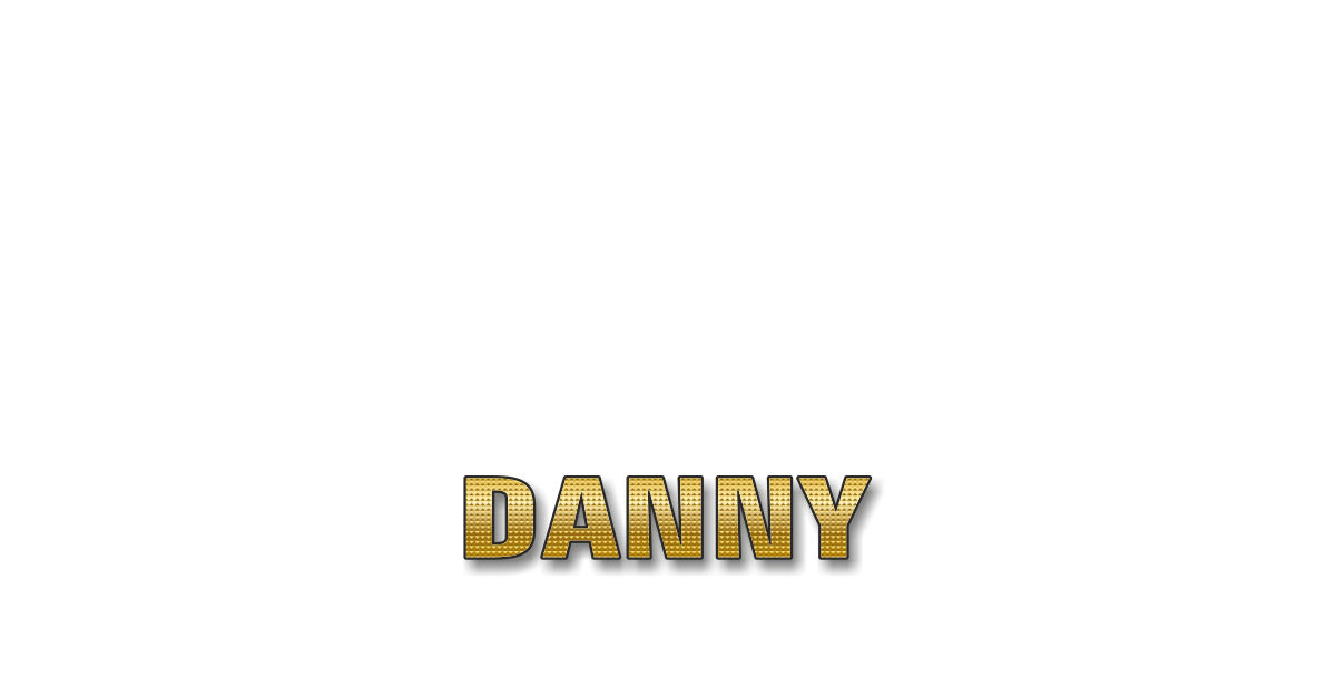 Happy Birthday Danny Personalized Card for celebrating