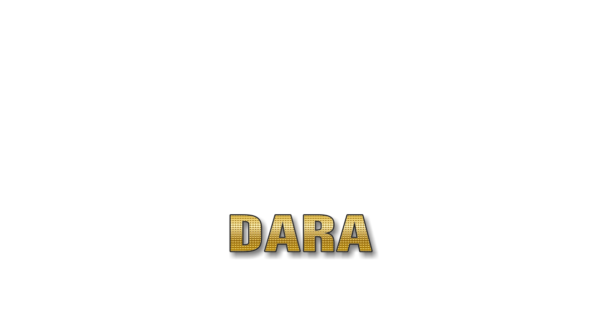 Happy Birthday Dara Personalized Card for celebrating