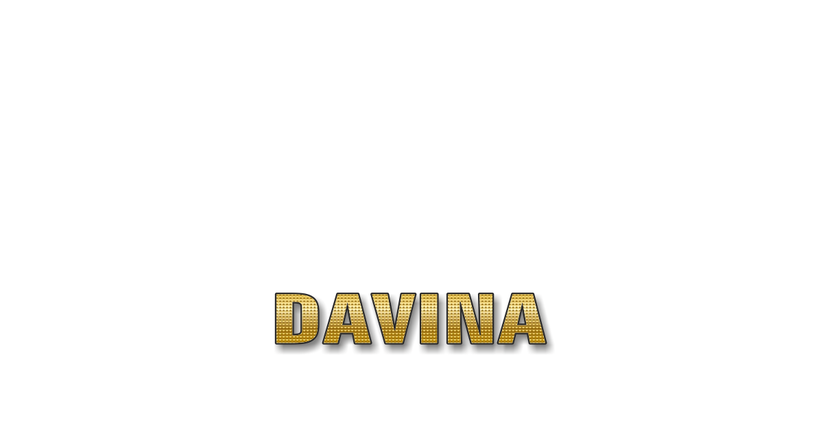 Happy Birthday Davina Personalized Card for celebrating