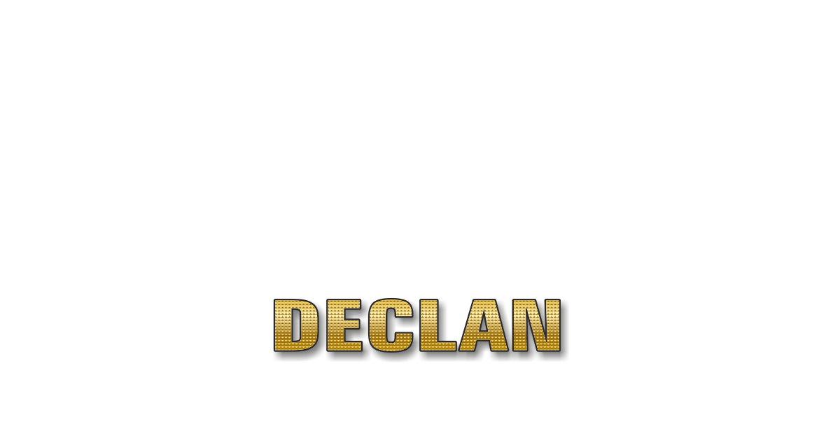 Happy Birthday Declan Personalized Card for celebrating
