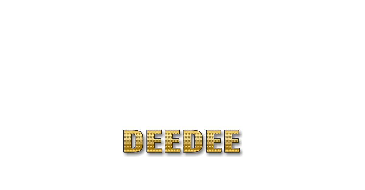Happy Birthday Deedee Personalized Card for celebrating
