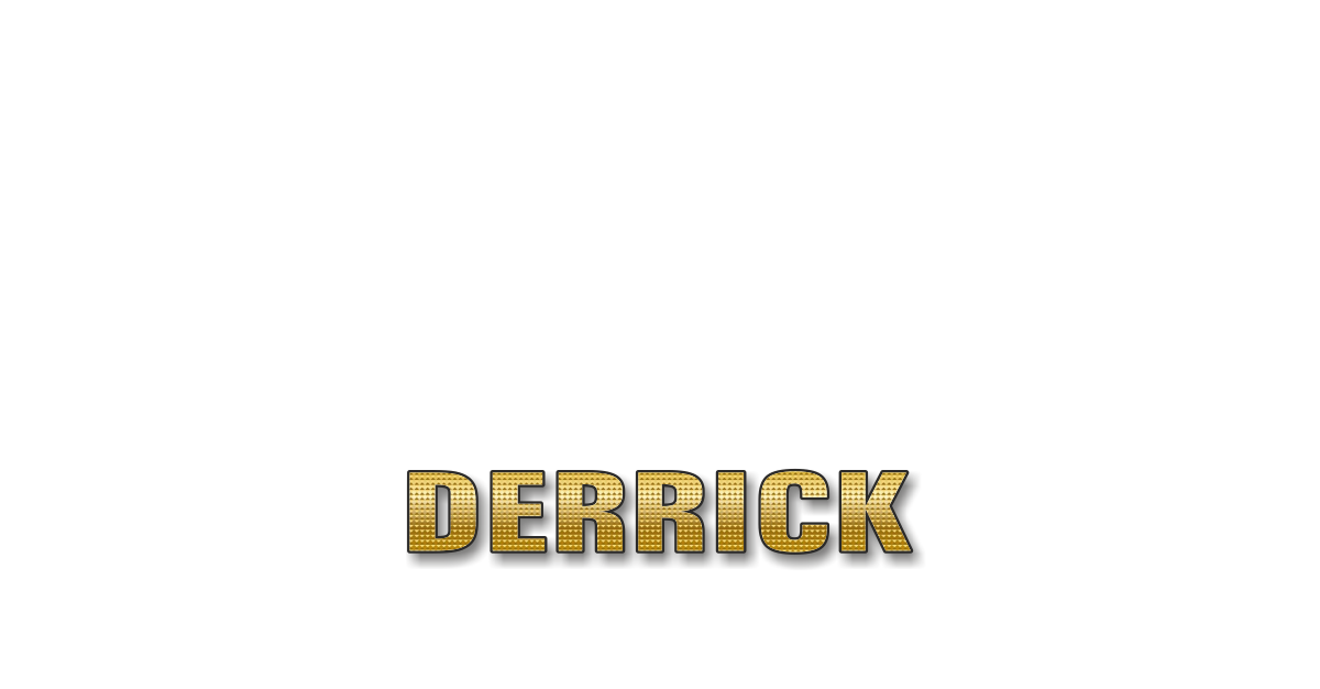 Happy Birthday Derrick Personalized Card for celebrating