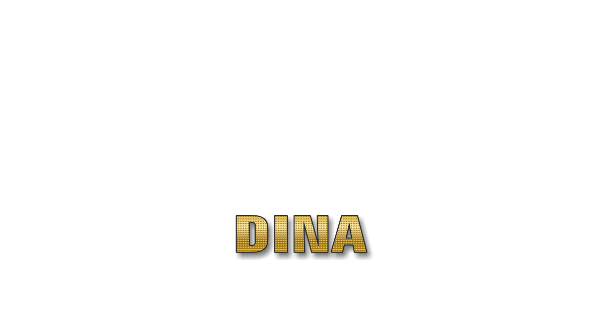 Happy Birthday Dina Personalized Card for celebrating