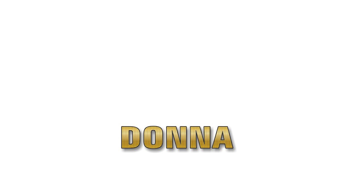 Happy Birthday Donna Personalized Card for celebrating