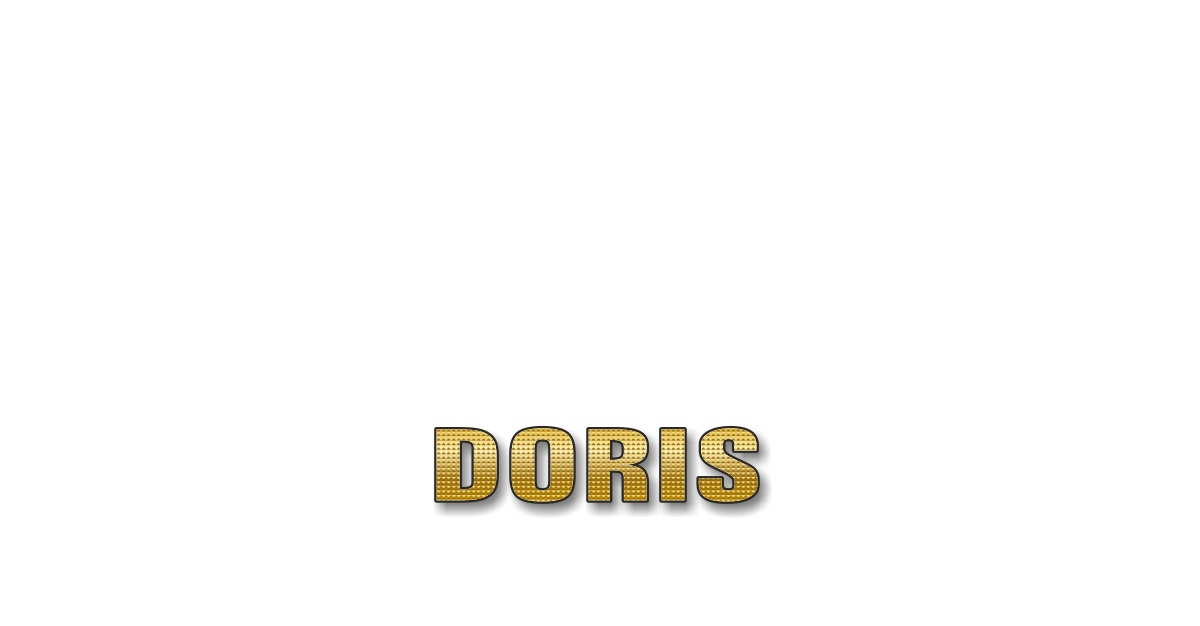 Happy Birthday Doris Personalized Card for celebrating