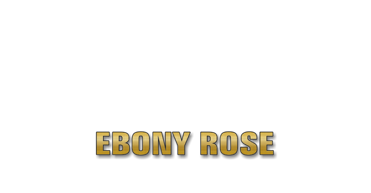 Happy Birthday Ebony Rose Personalized Card for celebrating