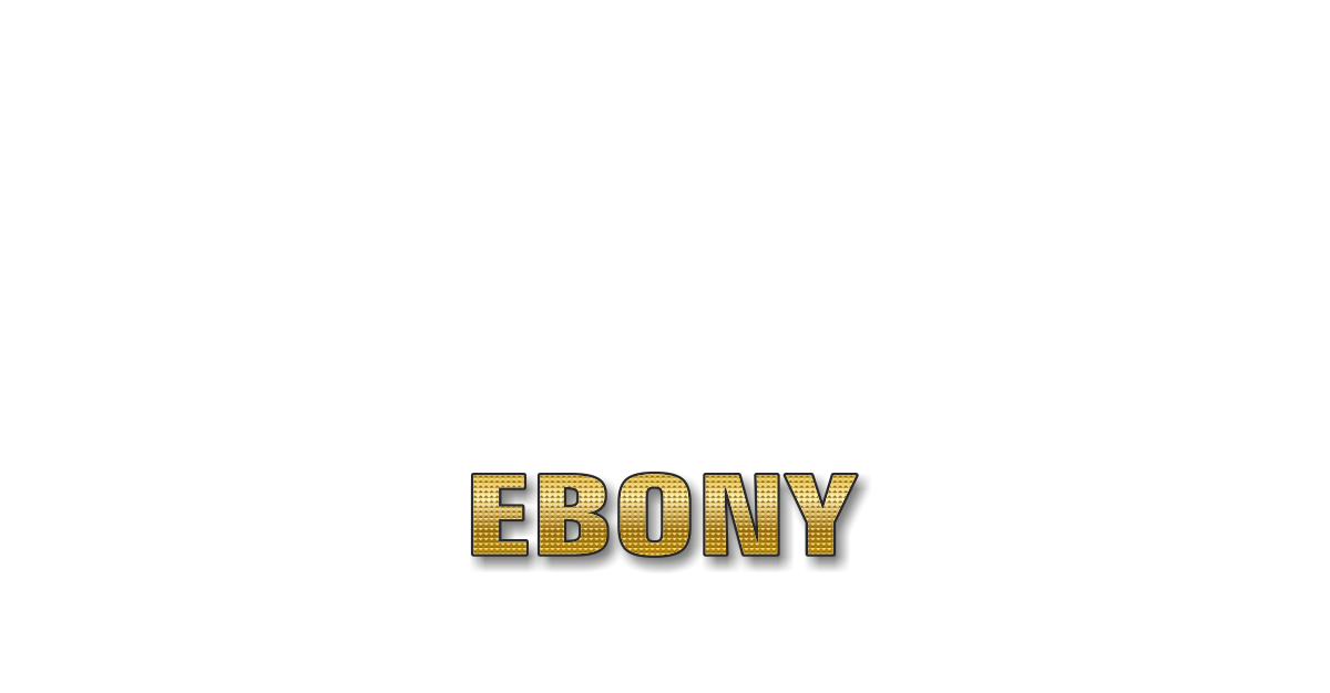 Happy Birthday Ebony Personalized Card for celebrating