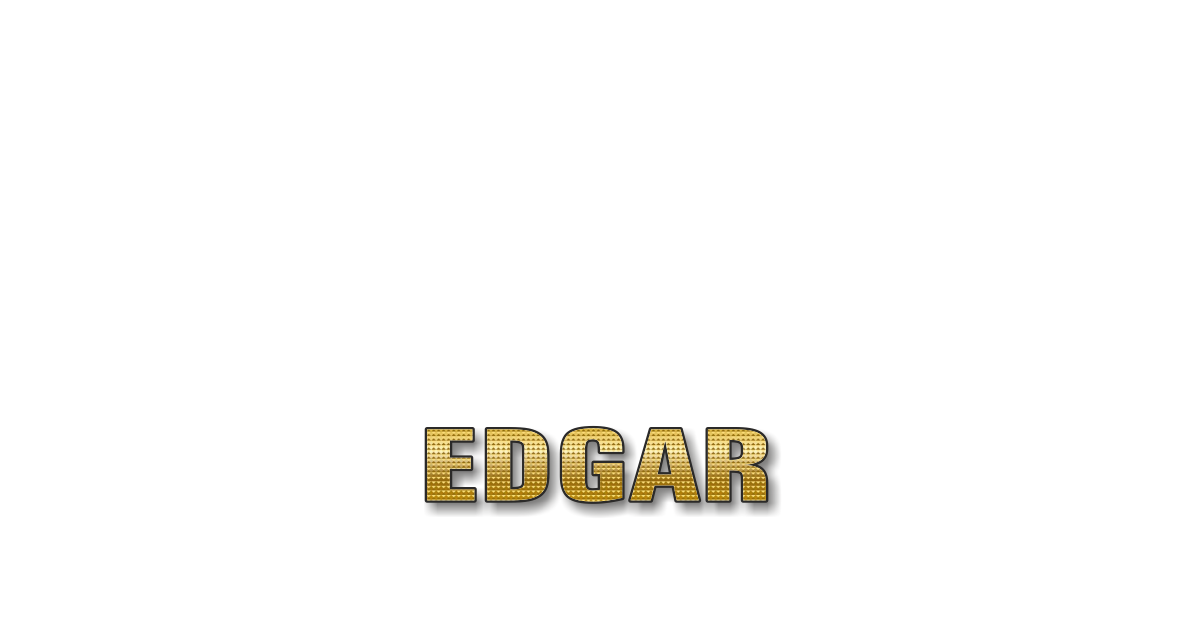 Happy Birthday Edgar Personalized Card for celebrating