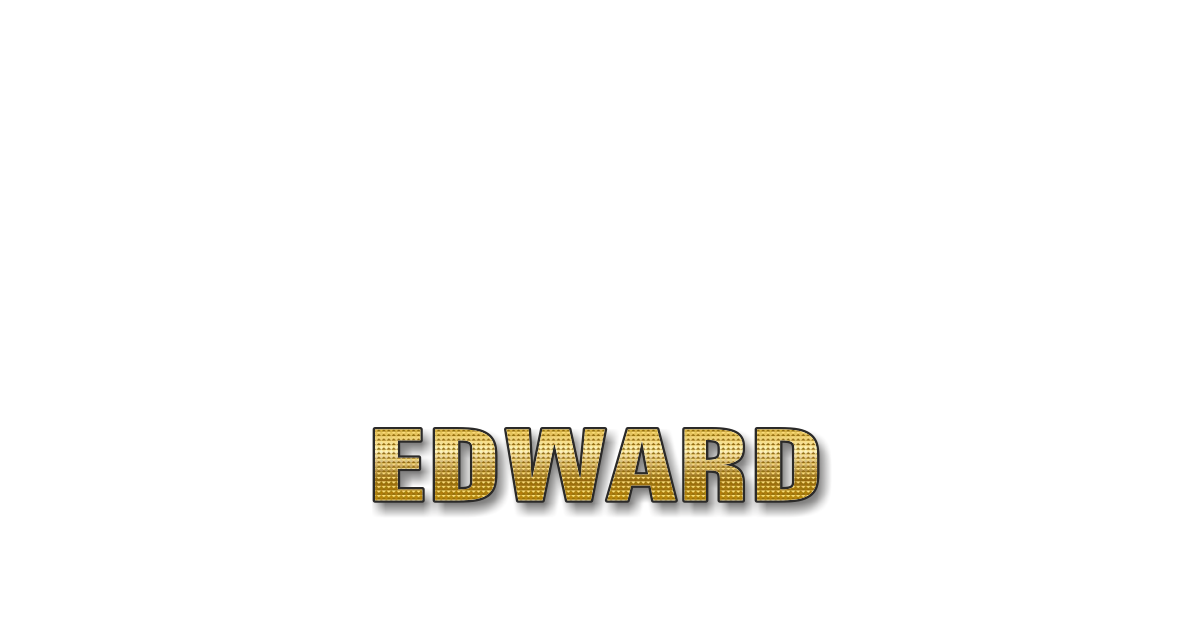 Happy Birthday Edward Personalized Card for celebrating