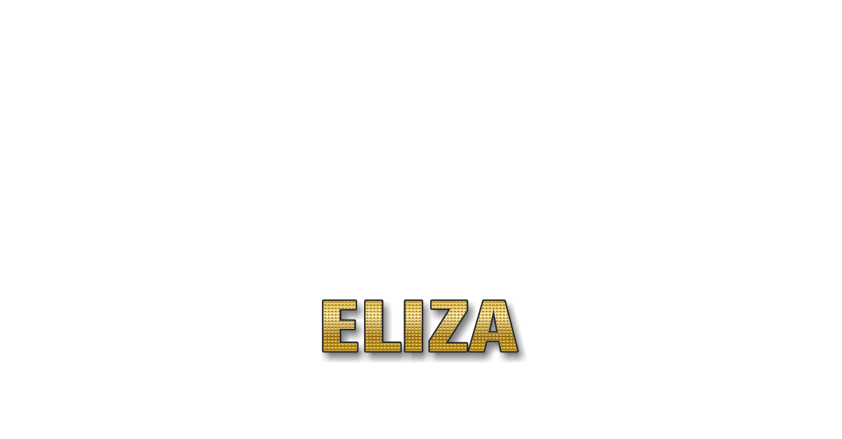 Happy Birthday Eliza Personalized Card for celebrating