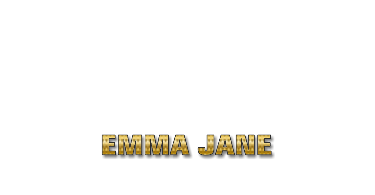 Happy Birthday Emma Jane Personalized Card for celebrating