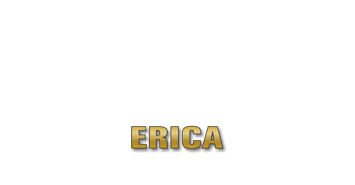 Happy Birthday Erica Personalized Card for celebrating