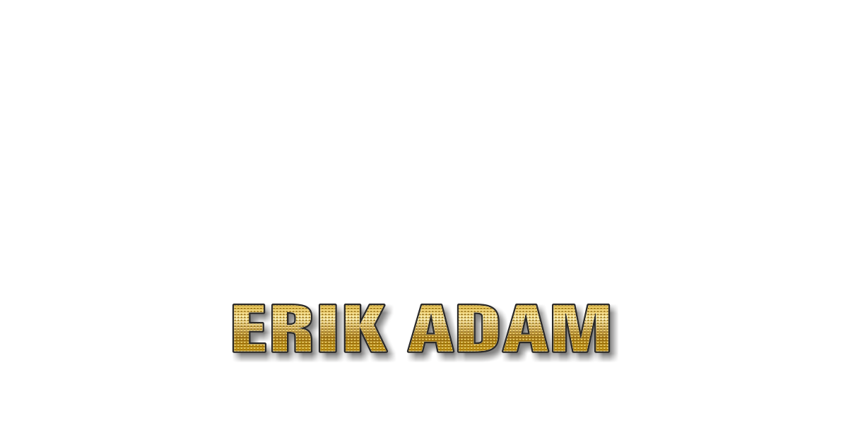 Happy Birthday Erik Adam Personalized Card for celebrating