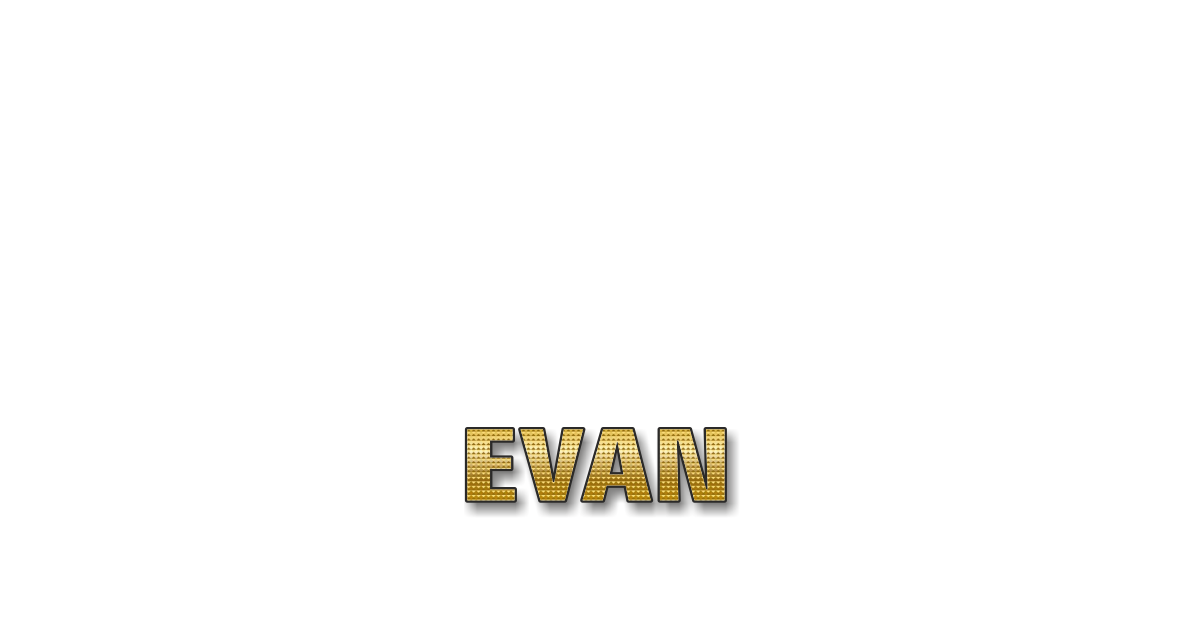 Happy Birthday Evan Personalized Card for celebrating