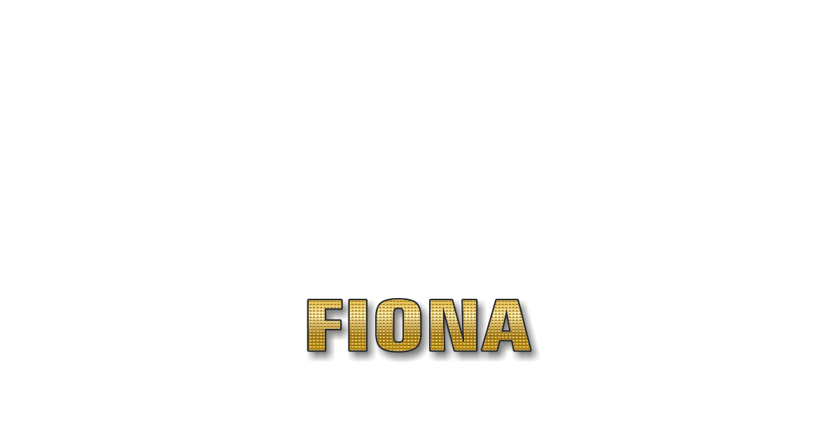 Happy Birthday Fiona Personalized Card for celebrating