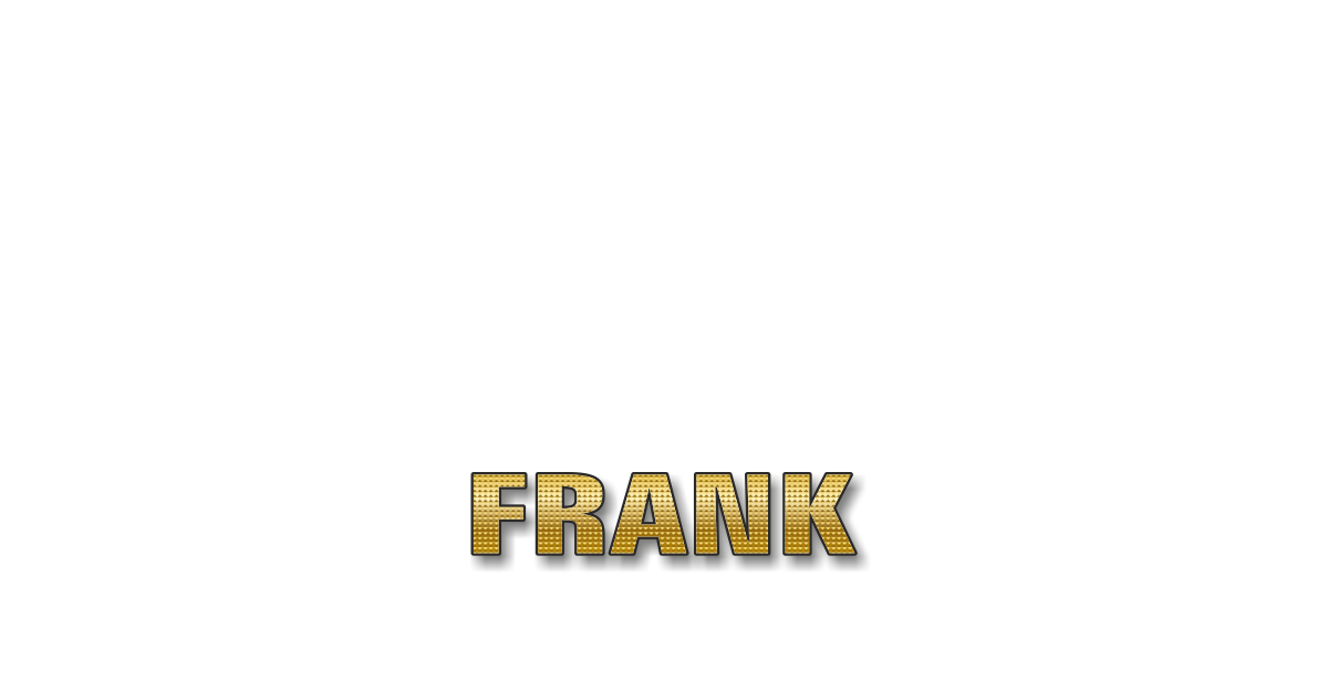Happy Birthday Frank Personalized Card for celebrating