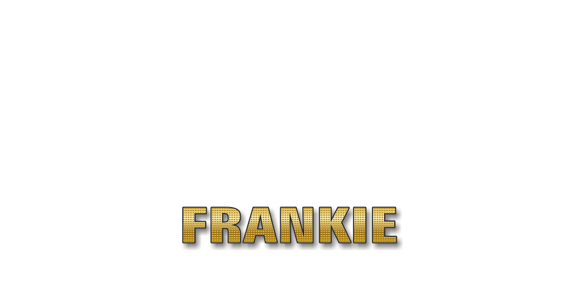Happy Birthday Frankie Personalized Card for celebrating