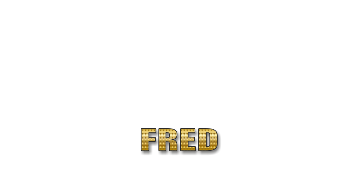 Happy Birthday Fred Personalized Card for celebrating