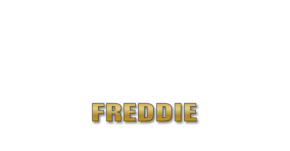 Happy Birthday Freddie Personalized Card for celebrating