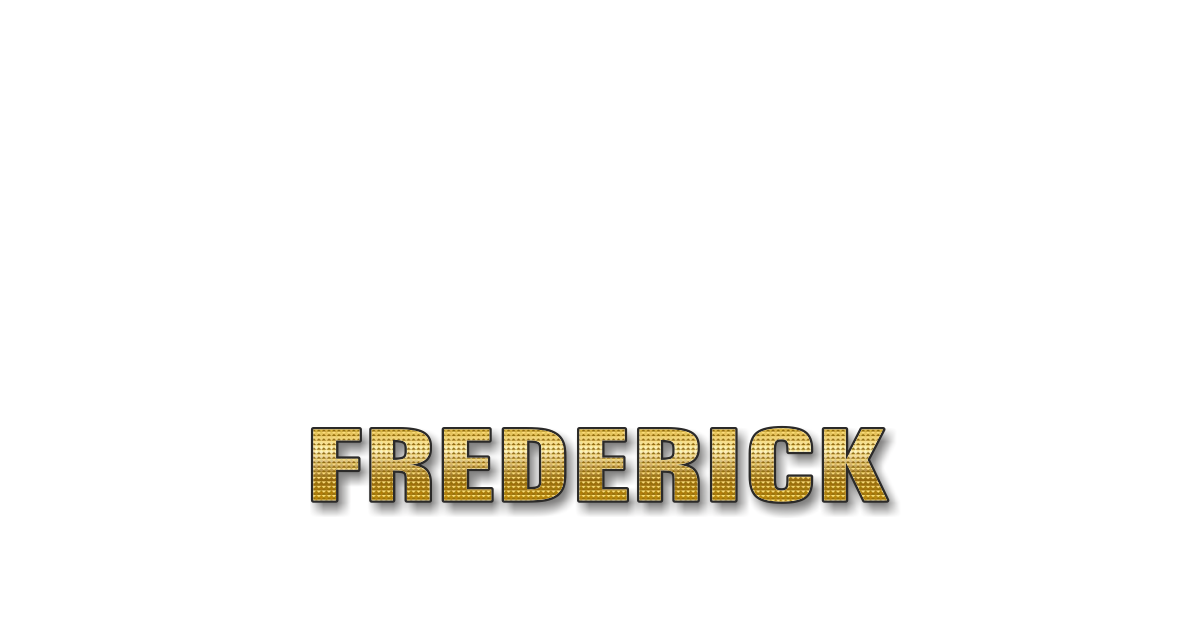 Happy Birthday Frederick Personalized Card for celebrating