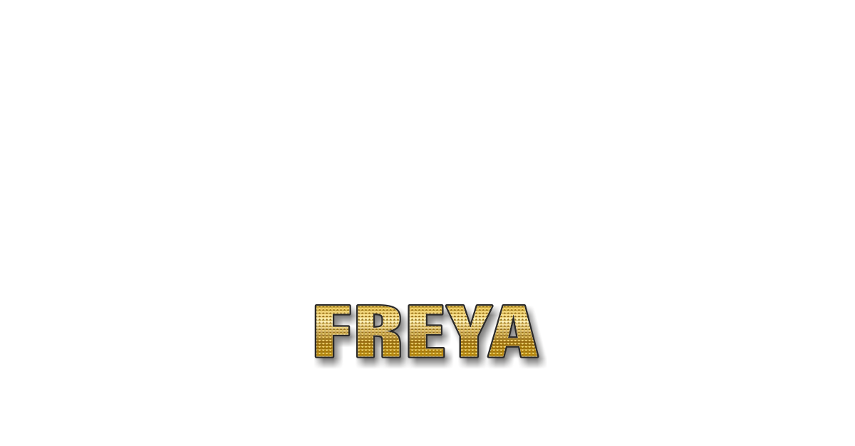 Happy Birthday Freya Personalized Card for celebrating