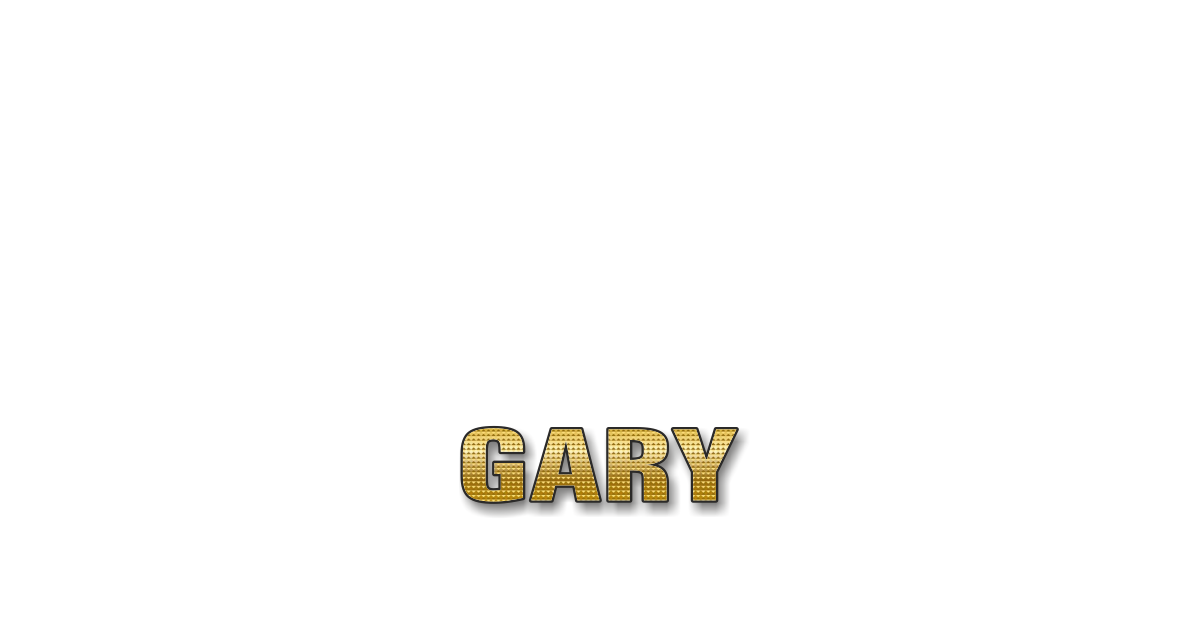 Happy Birthday Gary Personalized Card for celebrating