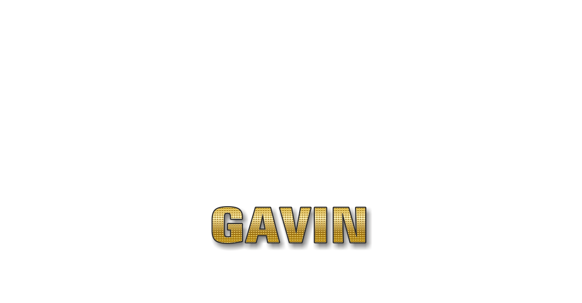 Happy Birthday Gavin Personalized Card for celebrating