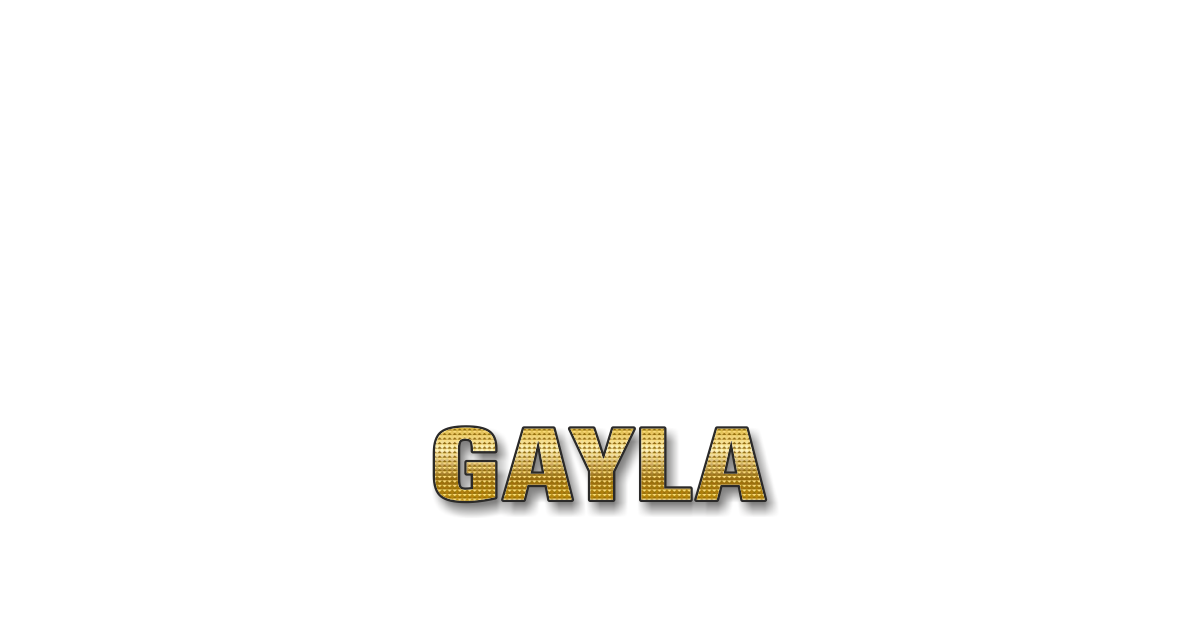 Happy Birthday Gayla Personalized Card for celebrating