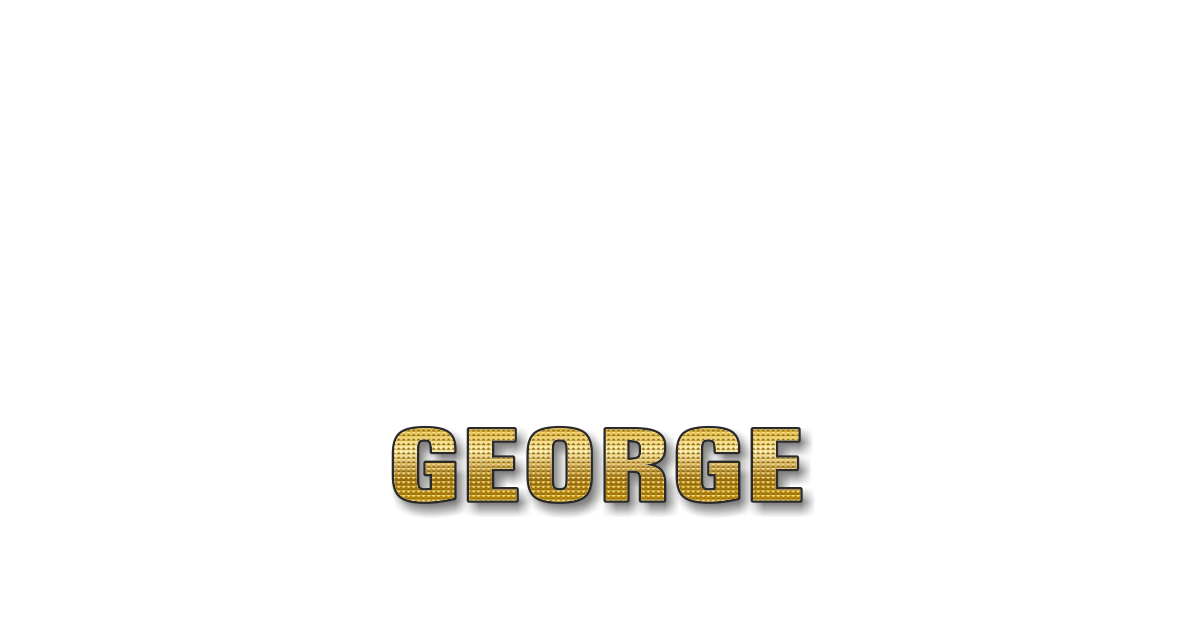 Happy Birthday George Personalized Card for celebrating