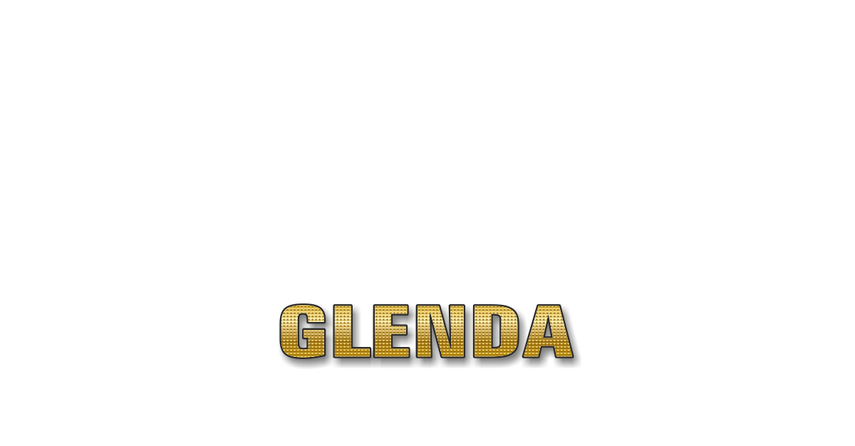 Happy Birthday Glenda Personalized Card for celebrating