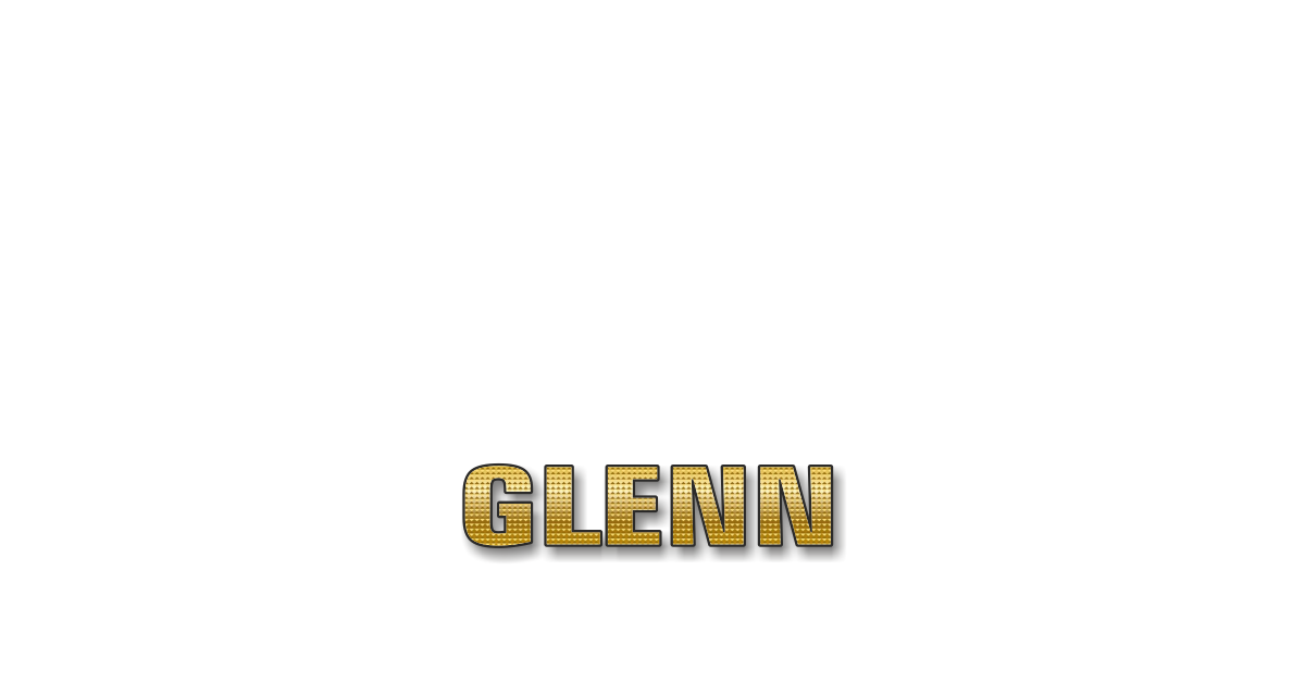 Happy Birthday Glenn Personalized Card for celebrating