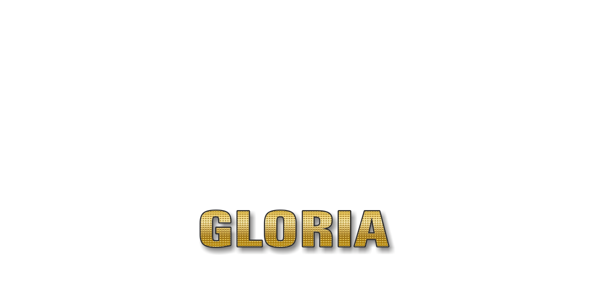 Happy Birthday Gloria Personalized Card for celebrating