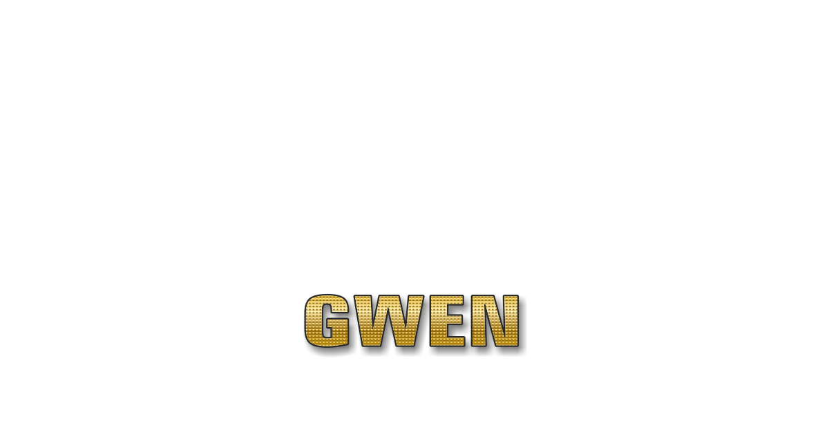 Happy Birthday Gwen Personalized Card for celebrating