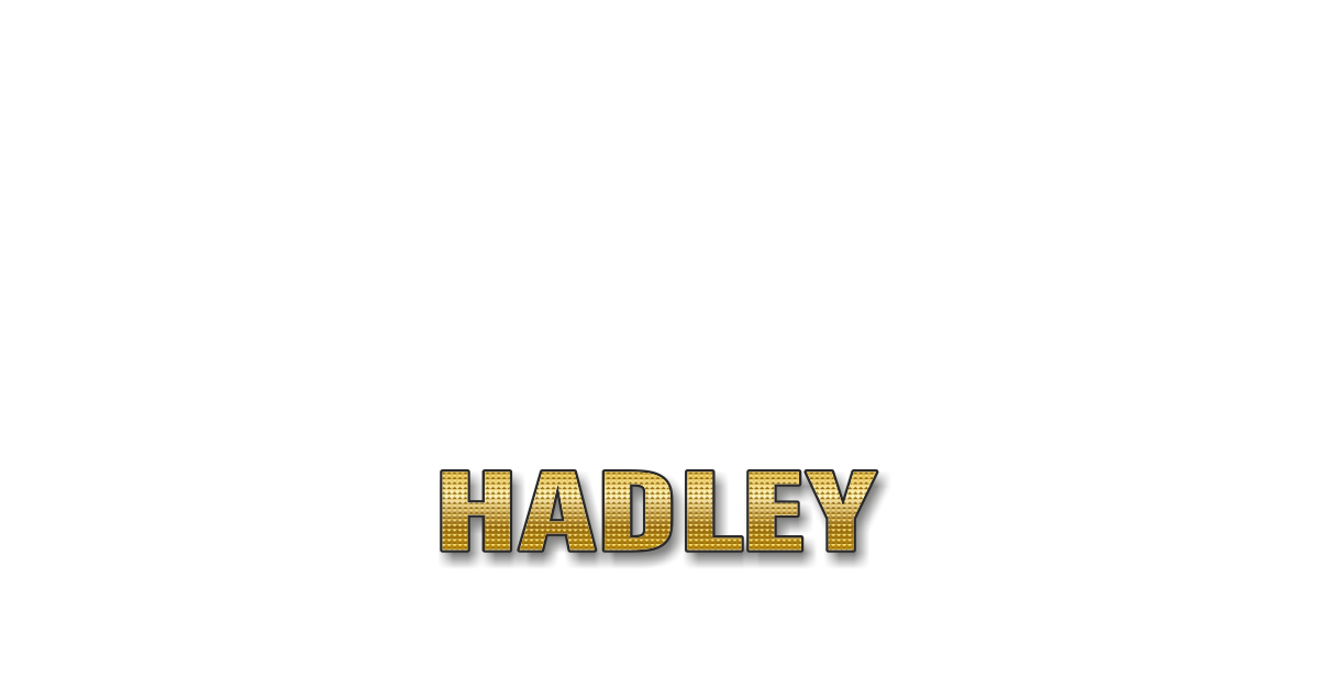 Happy Birthday Hadley Personalized Card for celebrating