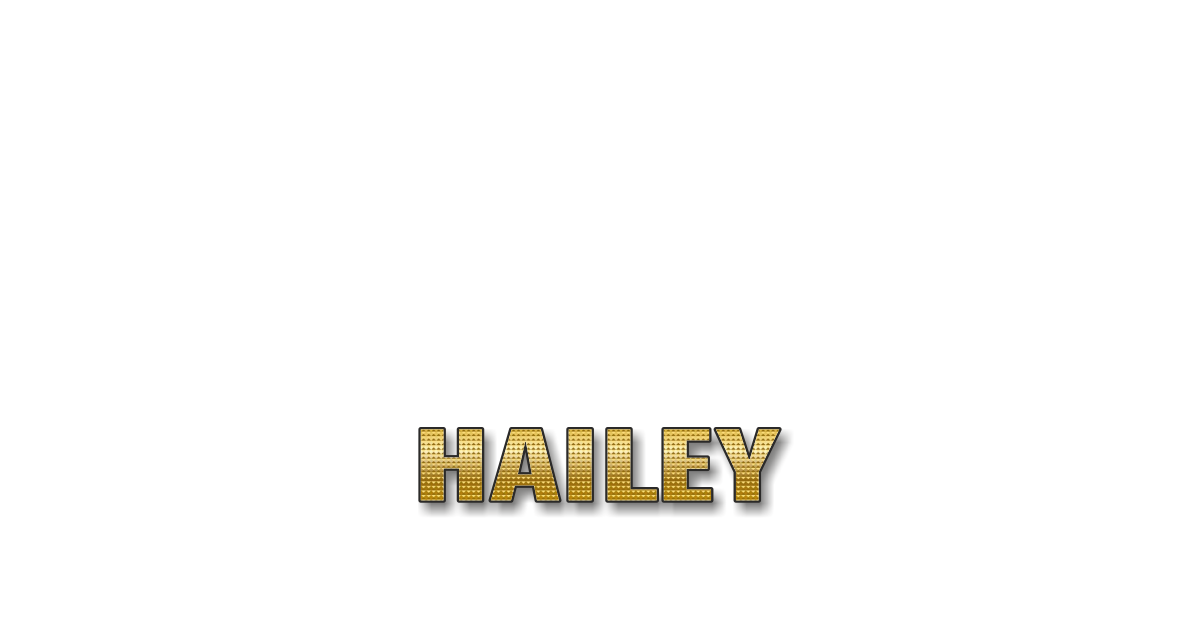 Happy Birthday Hailey Personalized Card for celebrating