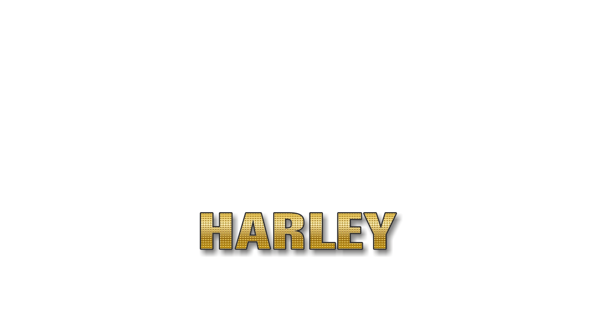 Happy Birthday Harley Personalized Card for celebrating