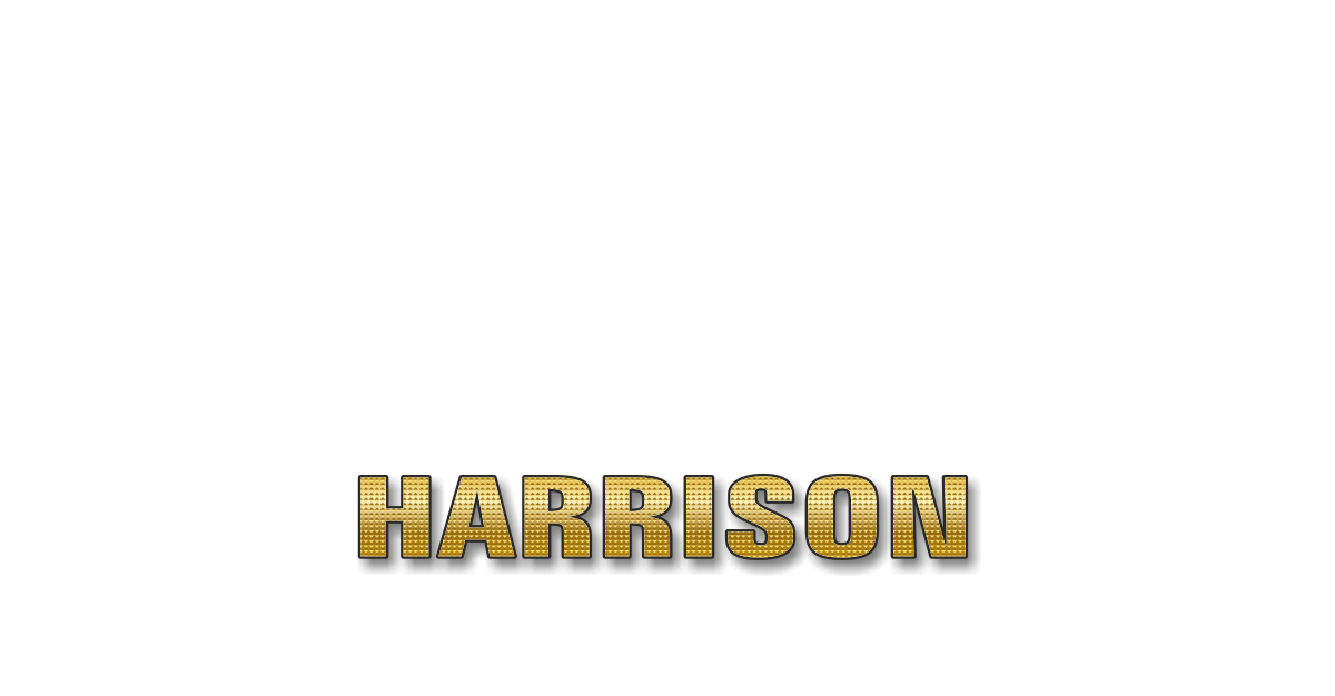 Happy Birthday Harrison Personalized Card for celebrating