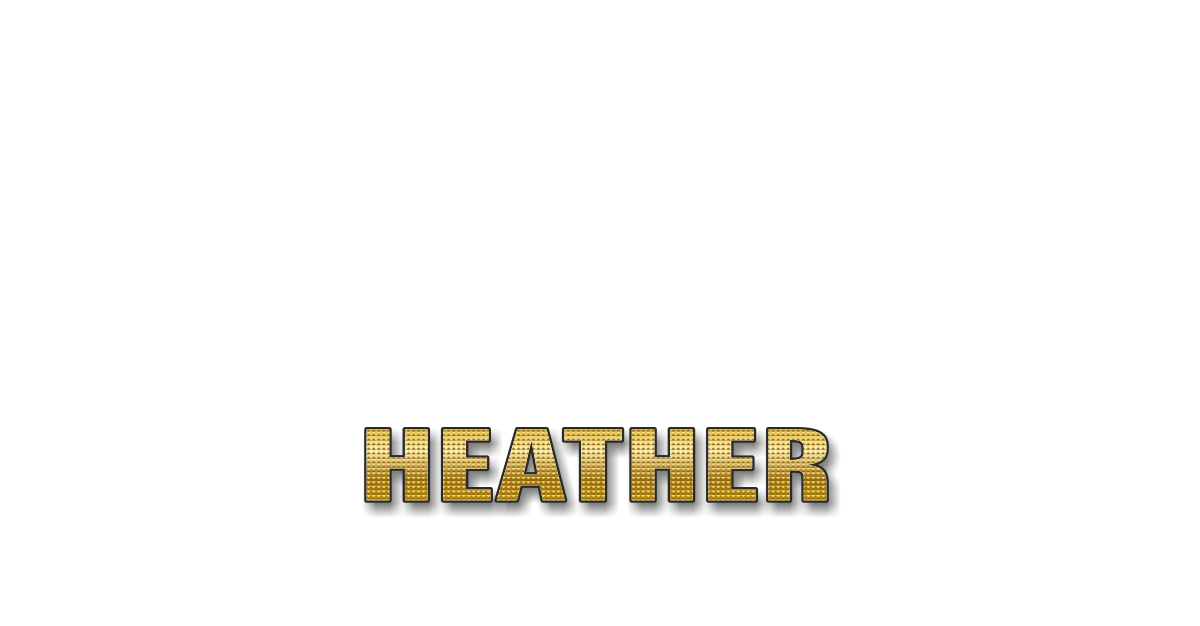 Happy Birthday Heather Personalized Card for celebrating