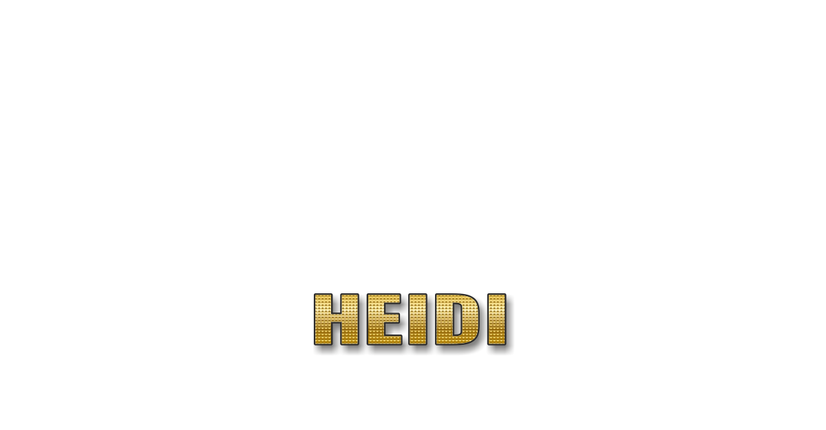 Happy Birthday Heidi Personalized Card for celebrating
