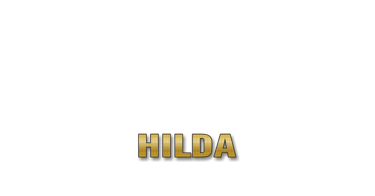Happy Birthday Hilda Personalized Card for celebrating