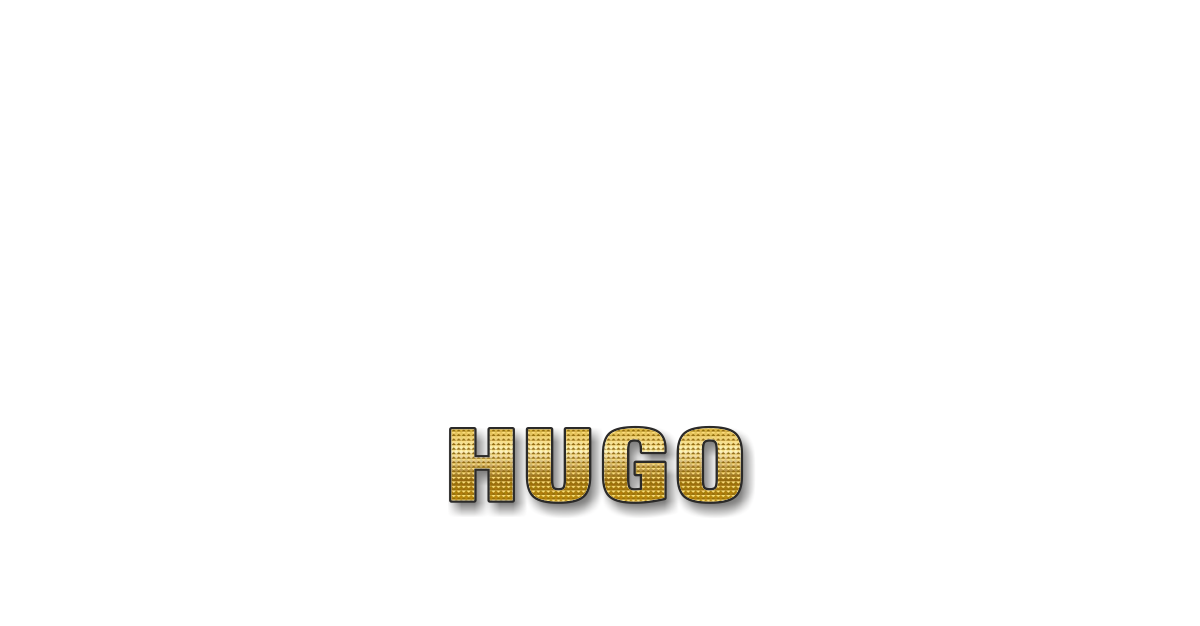 Happy Birthday Hugo Personalized Card for celebrating