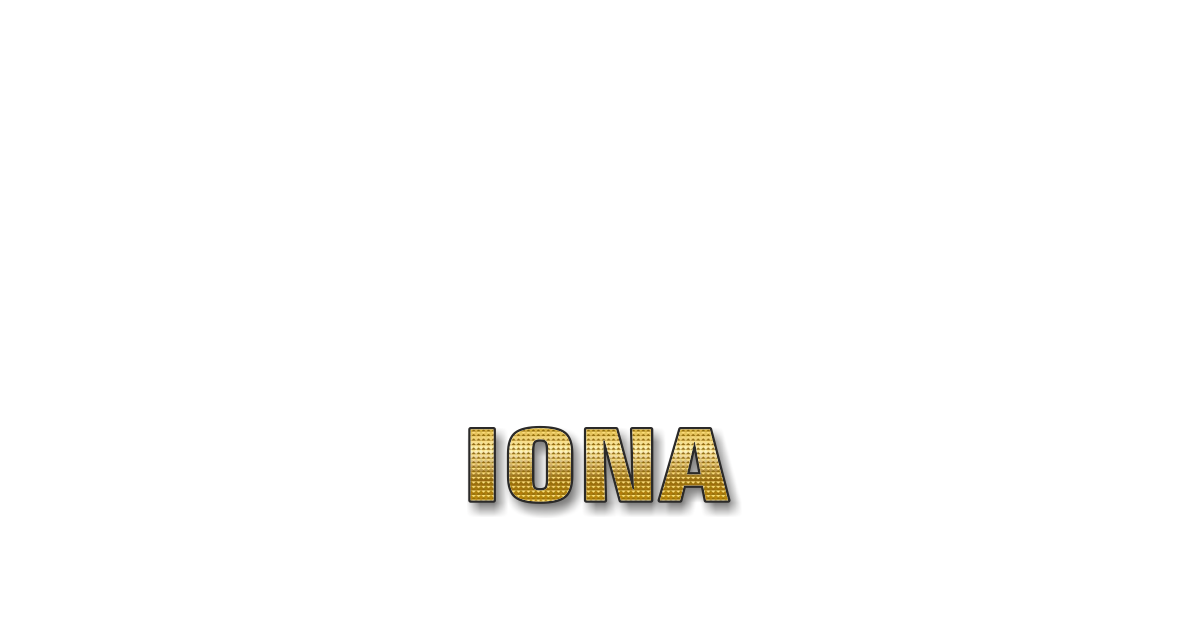 Happy Birthday Iona Personalized Card for celebrating