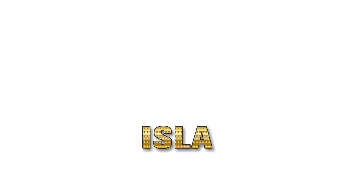 Happy Birthday Isla Personalized Card for celebrating