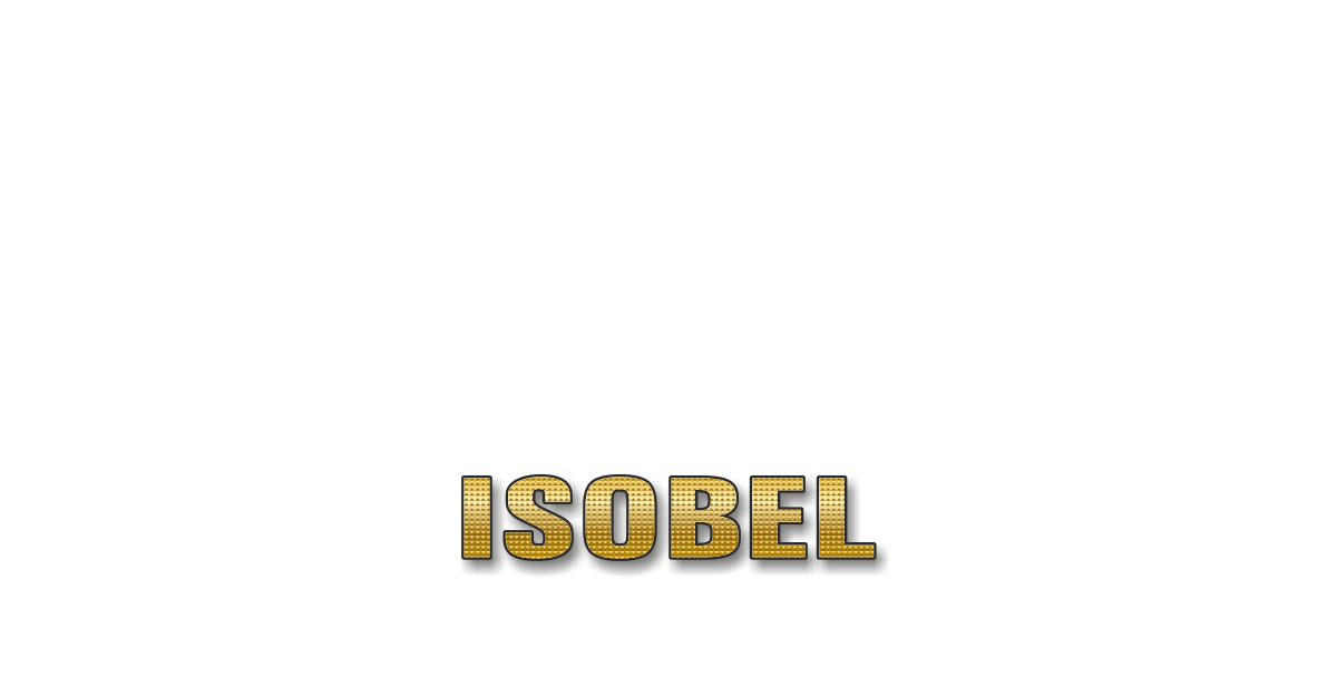 Happy Birthday Isobel Personalized Card for celebrating